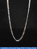 Figaro Chain - White Gold 10k (.417) 20.6 grams 22 inch