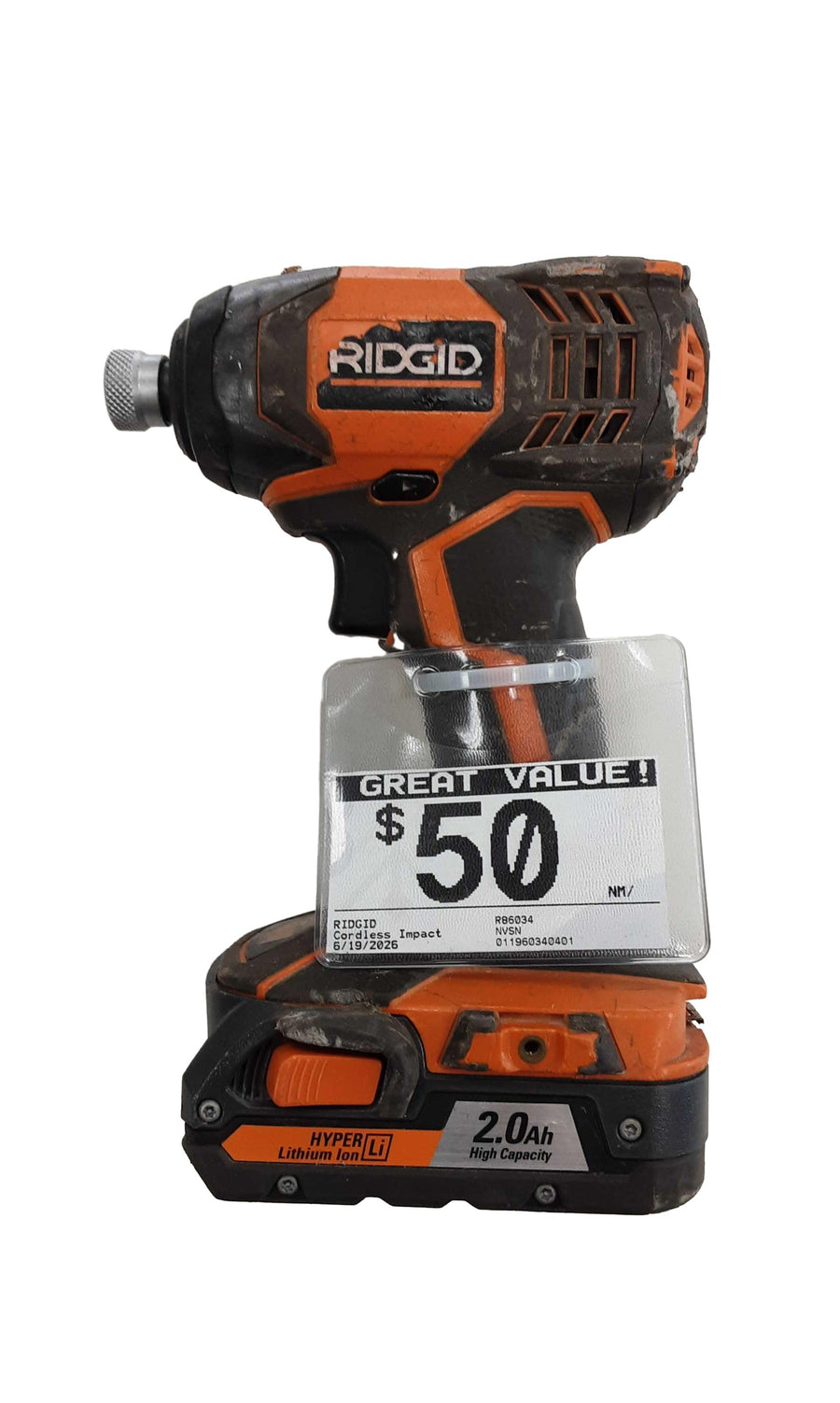 Ridgid R86034 Orange Cordless Impact Drill
