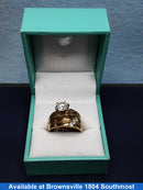 Ring - Engagement Set - Yellow Gold 10k (.417) 5.2 grams Size 8.5