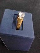 Women's Ring - Solitaire - Yellow Gold 18k (.750) 4.2 grams Size 20