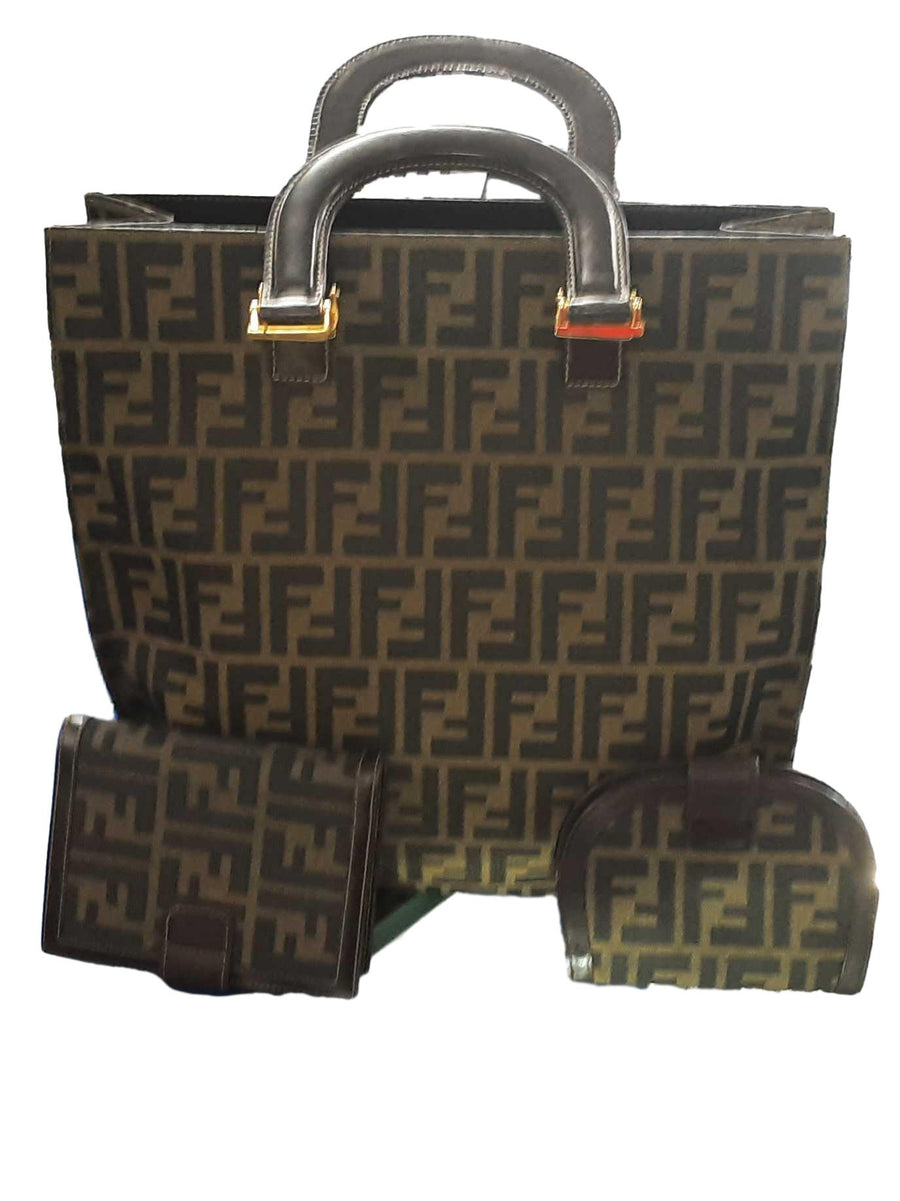 Fendi 230826345088 Beige / Tan Purse / Handbag