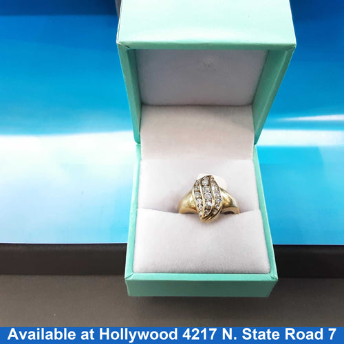 Women's Ring - Yellow Gold 14k (.585) 5.7 grams Size 7