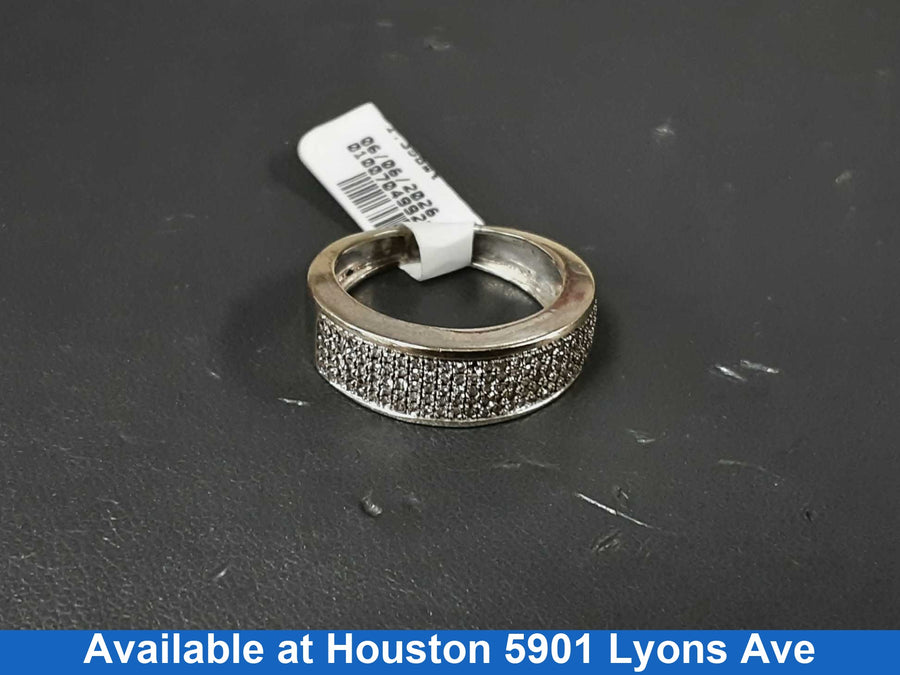 Ring - Wedding Band - White Gold 14k (.585) 4.4 grams Size 9