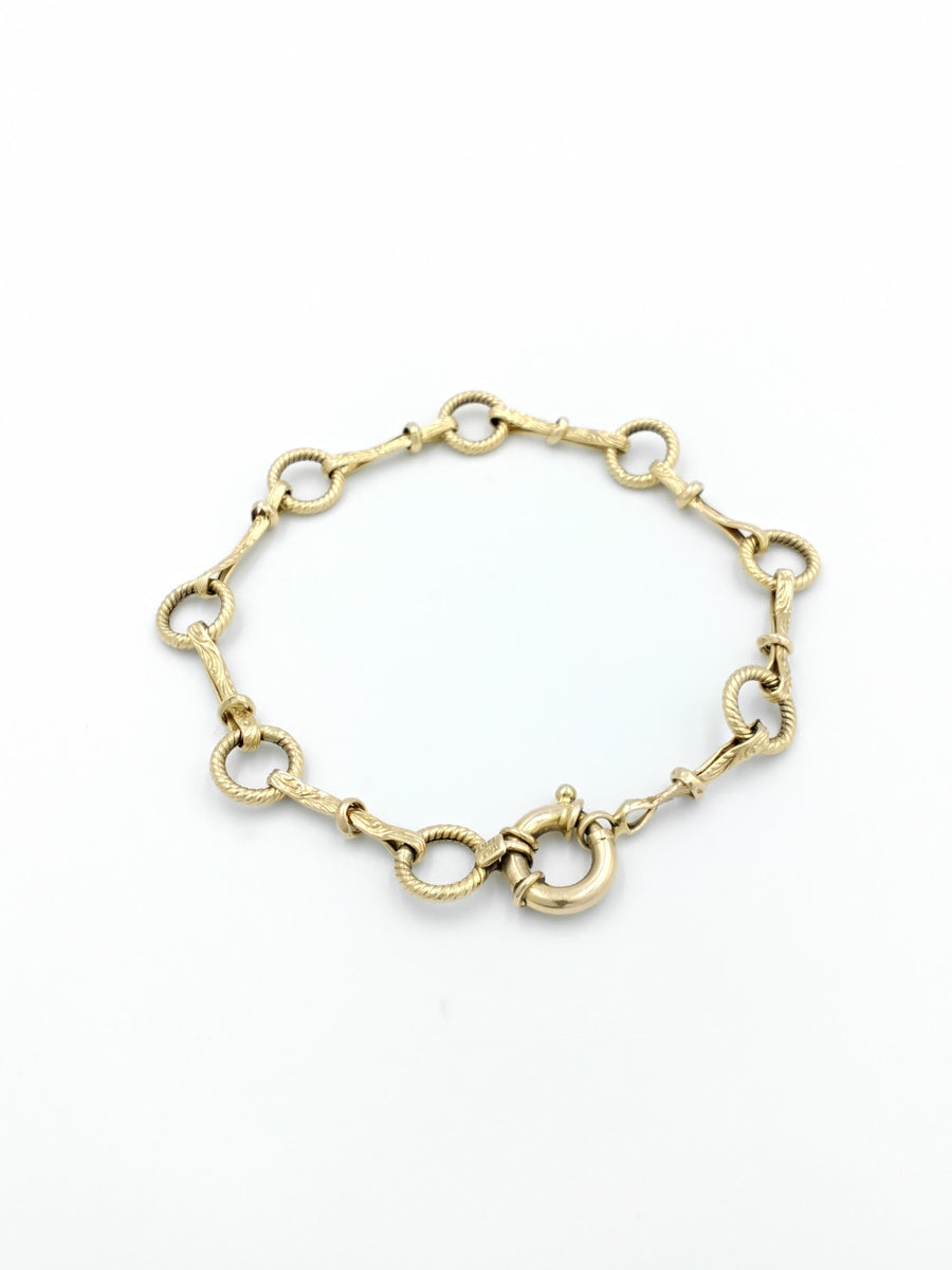 Link Bracelet - Yellow Gold 14k (.585) 4.7 grams 8 inch