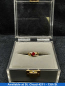 Women's Ring - Red Gemstone Ring