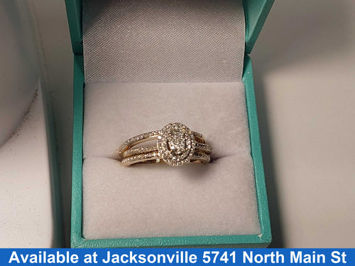 Ring - Wedding Set - Yellow Gold 10k (.417) 5.7 grams Size 7