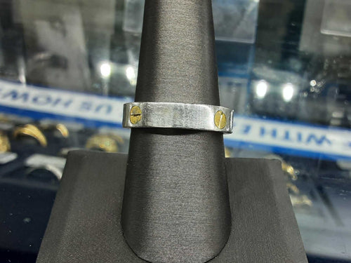 Ring - Wedding Band - Silver 5.9 grams Size 9