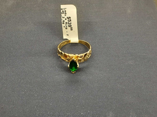 Women's Ring - Yellow Gold 14k (.585) 3.6 grams Size 9