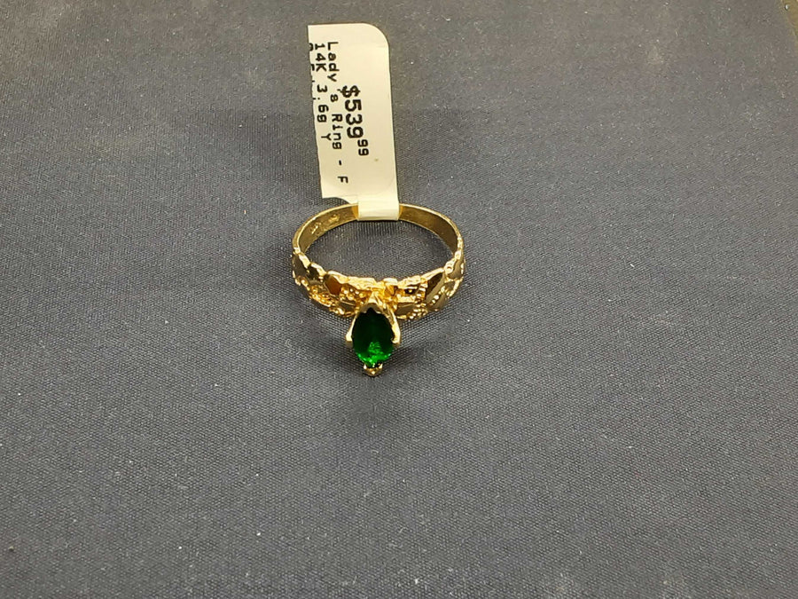 Women's Ring - Yellow Gold 14k (.585) 3.6 grams Size 9