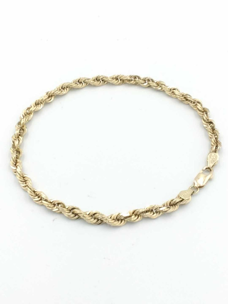 Rope Bracelet - Yellow Gold 10k (.417) 10.7 grams 8 inch