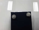 Double Stud Earring - White Gold 14k (.585) 2.5 grams
