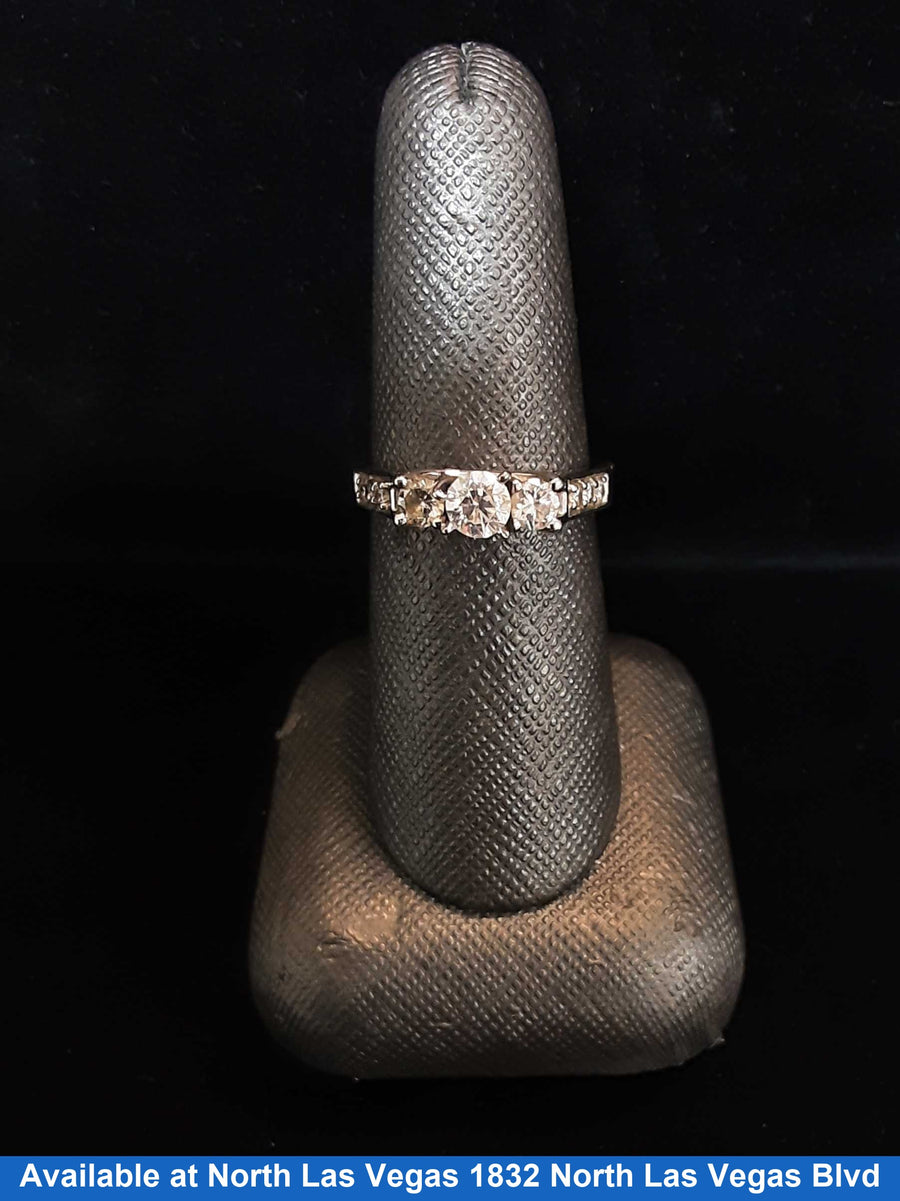 Ring - Engagement Set - White Gold 14k (.585) 4.7 grams Size 20