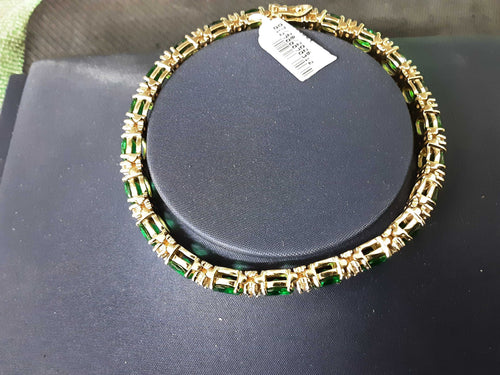 Tennis Bracelet - Yellow Gold 14k (.585) 20 grams 9 inch