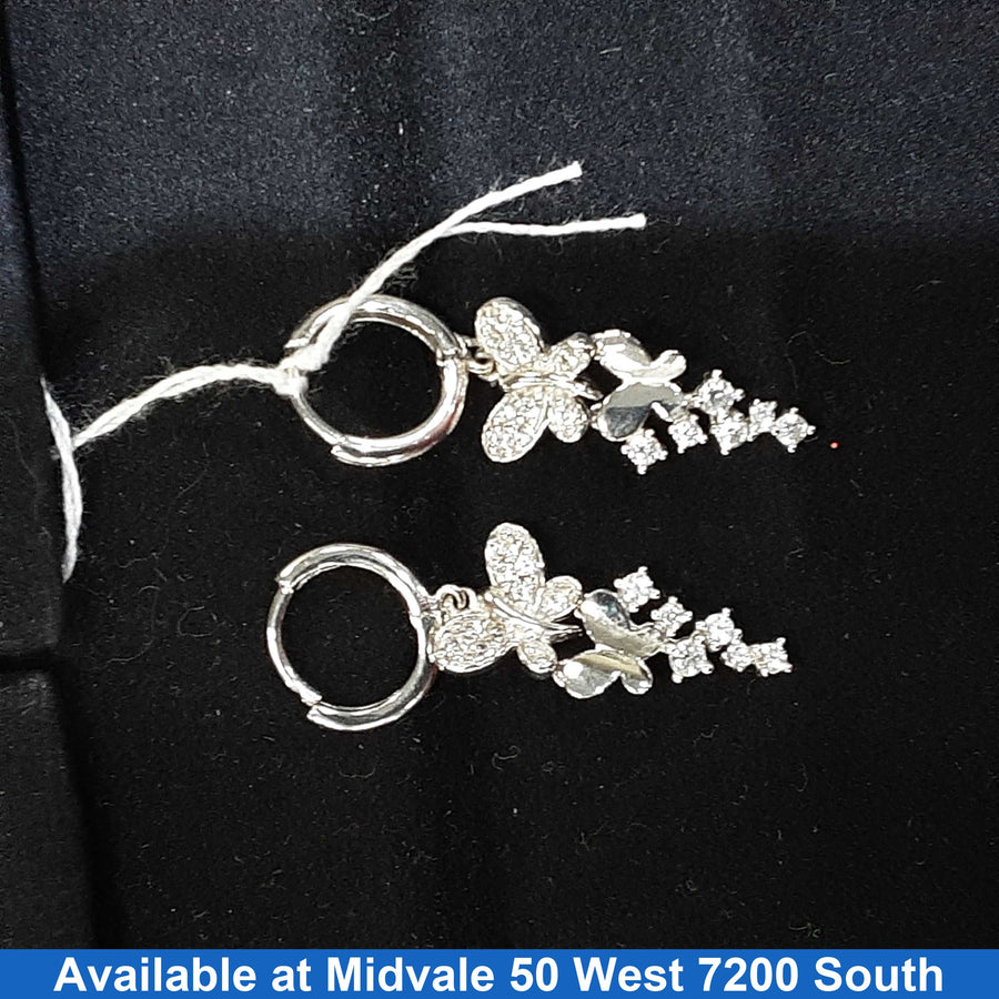 Earrings - Charm Earrings White Gold 14k (.585) 3.1 grams