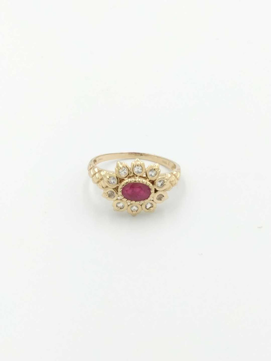 Women's Ring - Yellow Gold 14k (.585) 4.2 grams Size 11