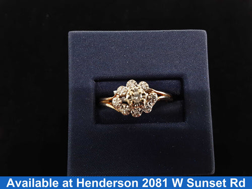 Women's Ring - Yellow Gold 14k (.585) 3.6 grams Size 11