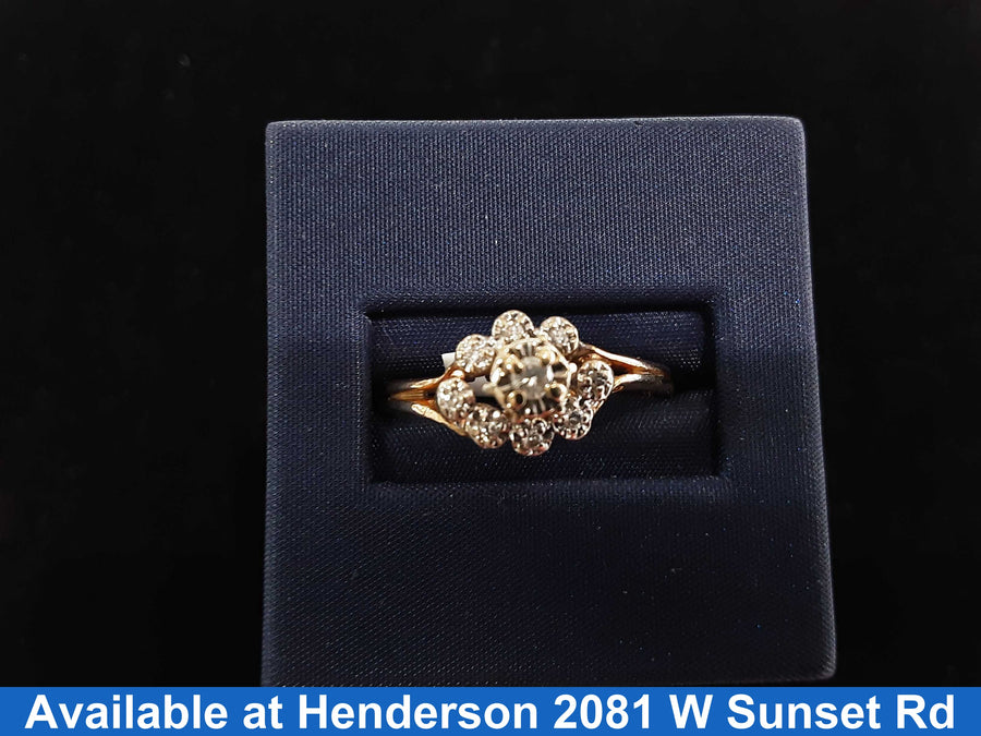 Women's Ring - Yellow Gold 14k (.585) 3.6 grams Size 11