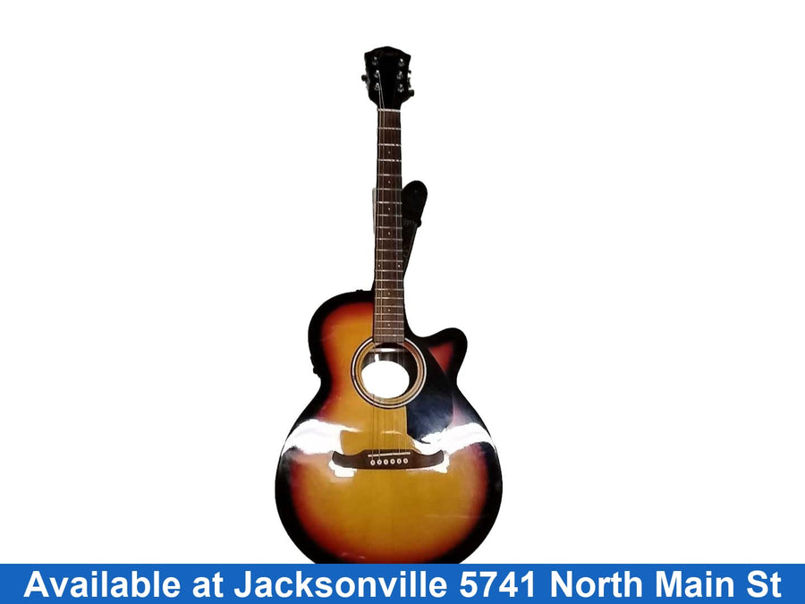 Fender Fa-135ce Black Acoustic / Electric Classic Guitar