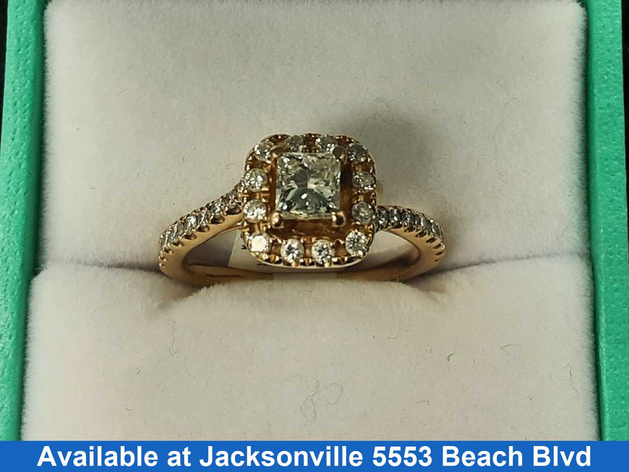 Ring - Engagement Set - Rose Gold 14k (.585) 3.5 grams Size 7