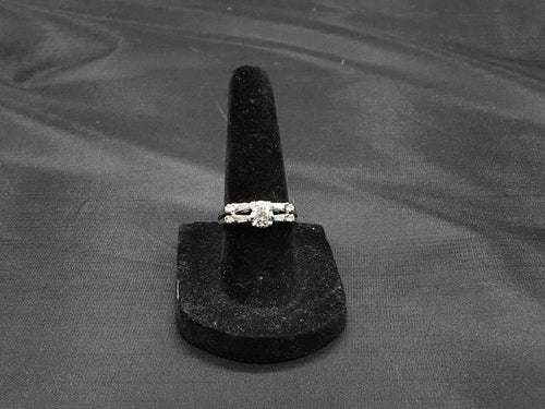 Ring - Engagement Set - White Gold 14k (.585) 4.4 grams Size 4