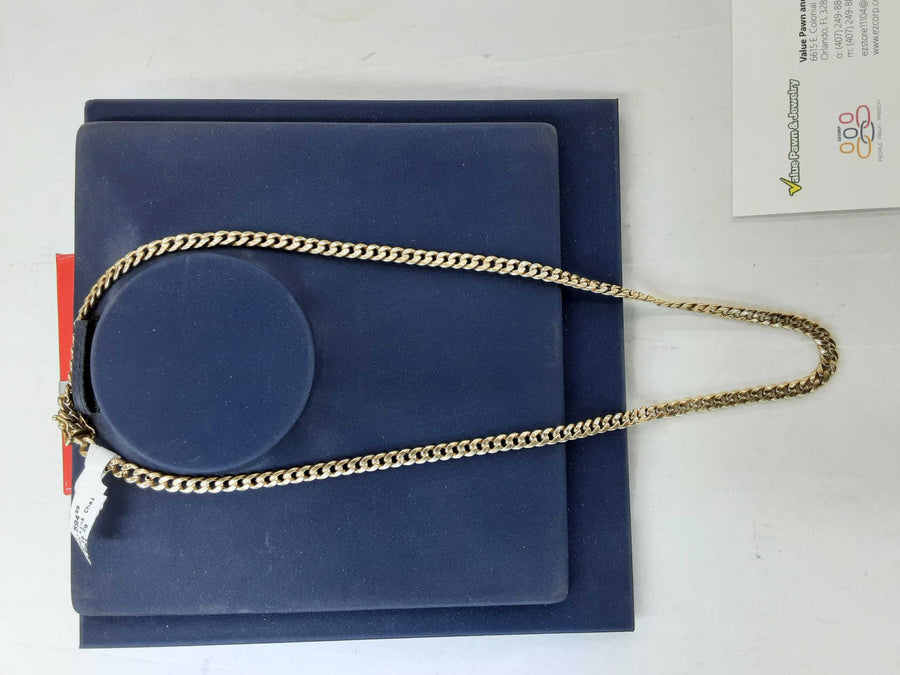 Cuban Link Chain - Yellow Gold 10k (.417) 15.2 grams 22 inch