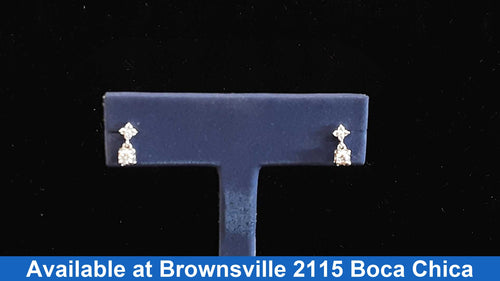 Earrings - White Gold 10k (.417) 1.1 grams