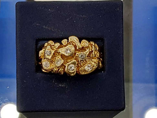 Men's Ring - Yellow Gold 10k (.417) 10.4 grams Size 13
