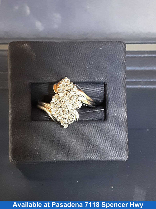 Women's Ring - White Gold 10k (.417) 6.2 grams Size 20
