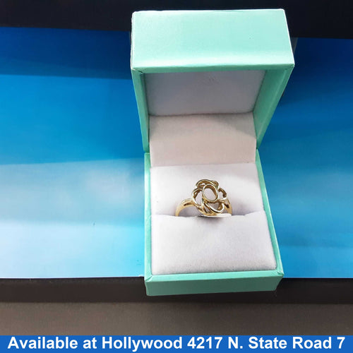 Women's Ring - Yellow Gold 14k (.585) 3.3 grams Size 7