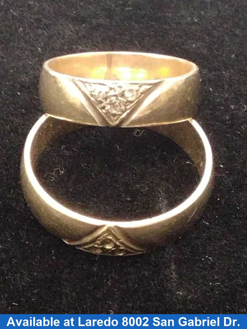 Ring - Engagement Set - Yellow Gold 10k (.417) 8.1 grams Size 6.5