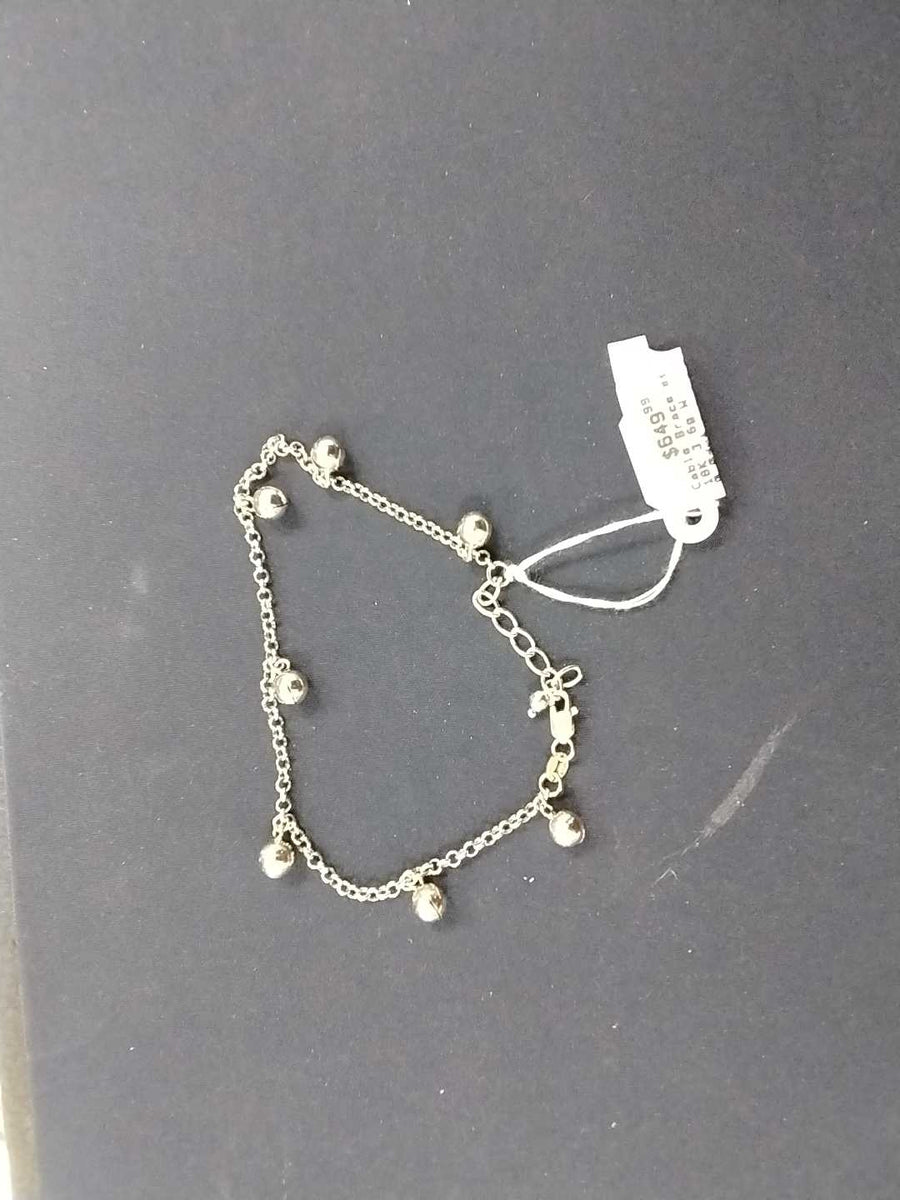 Cable Bracelet - White Gold 18k (.750) 3.6 grams 6 inch