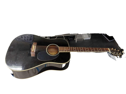 Cort Aj881bk Black Acoustic / Electric Classic Guitar