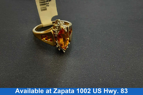Women's Ring - Yellow Gold 10k (.417) 3.2 grams Size 9.5