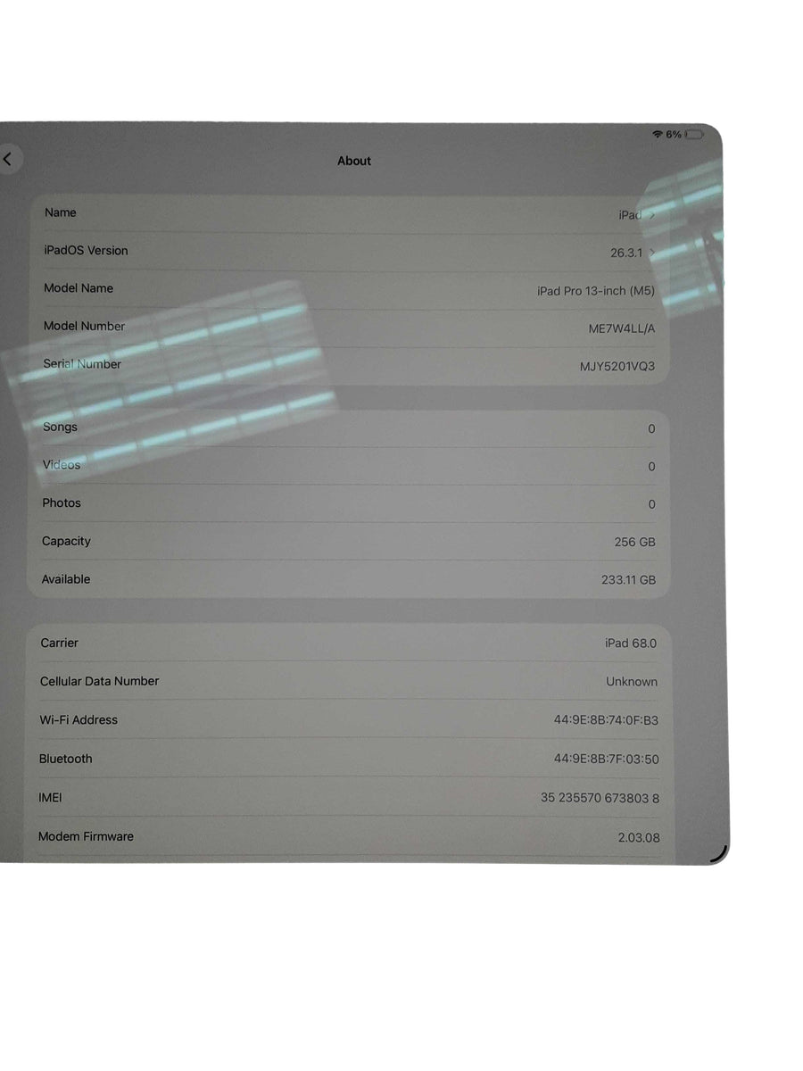 Apple A3361__ipad Pro 13 Black Tablet
