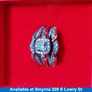 Ring - Wedding Set - White Gold 14k (.585) 10.4 grams Size 7