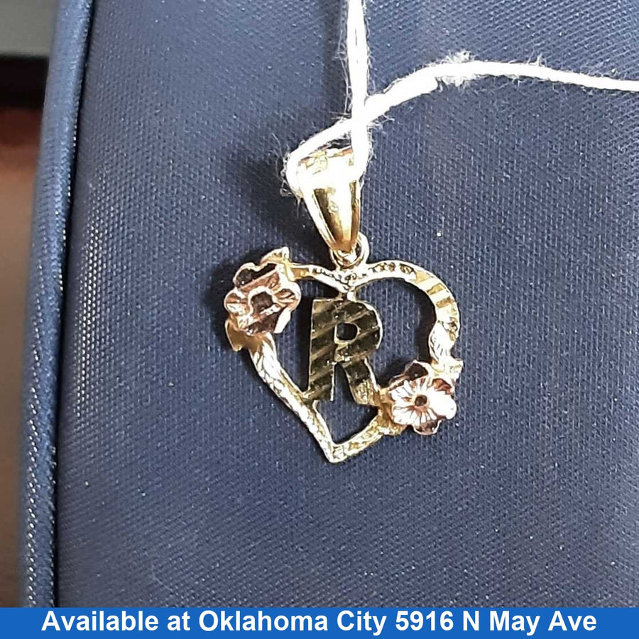 Pendant - Tricolor Gold 10k (.417) 1 grams