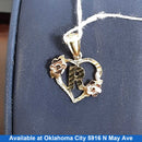 Pendant - Tricolor Gold 10k (.417) 1 grams