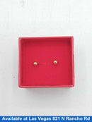 Gold Ball Earrings - Yellow Gold 22k (.917) 1.9 grams