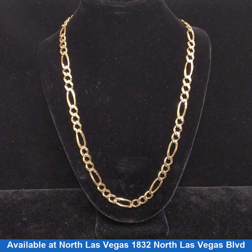 Figaro Chain - Yellow Gold 14k (.585) 28.3 grams 24 inch