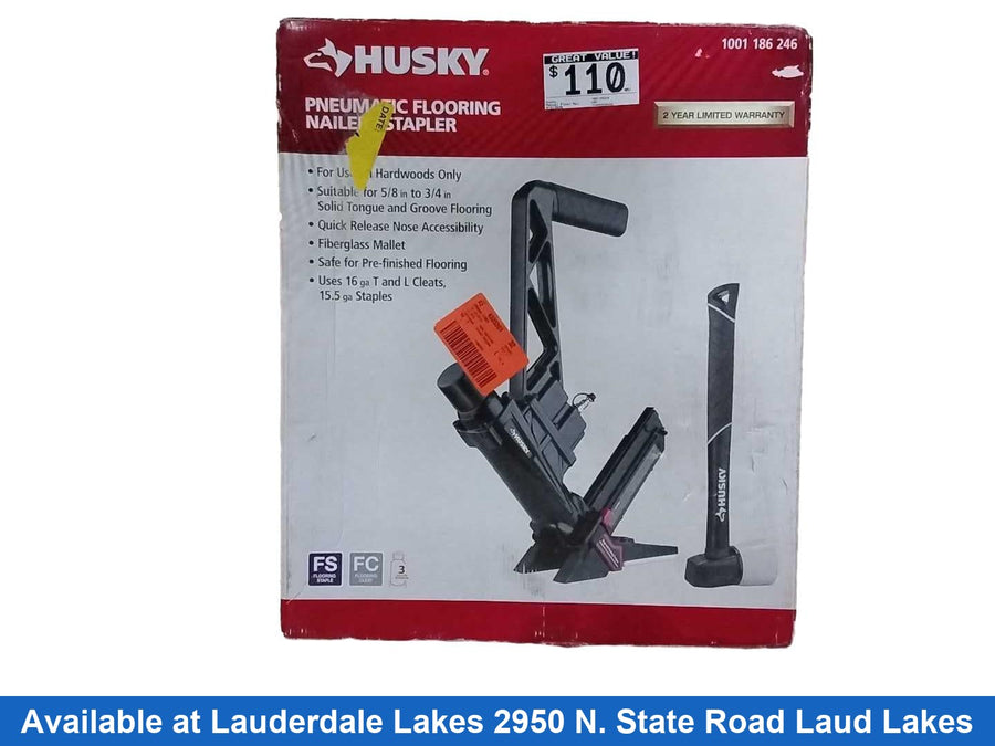 Husky 1001186246 Black Manual Nailer