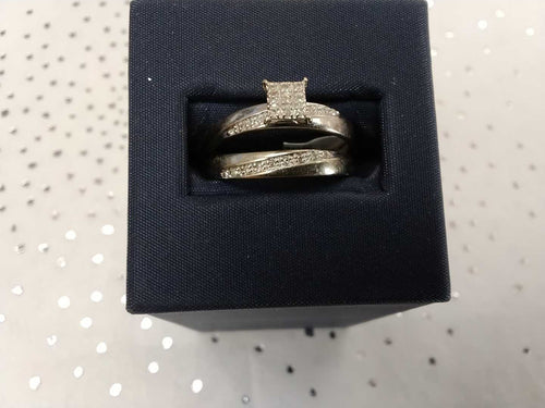 Ring - Engagement Set - White Gold 14k (.585) 3.1 grams Size 20