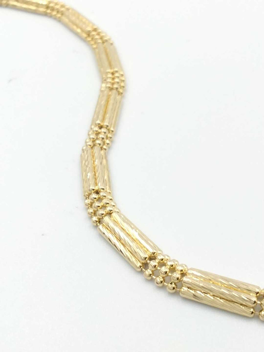 Turkish Bracelet - Yellow Gold 14k (.585) 6.8 grams 6 inch