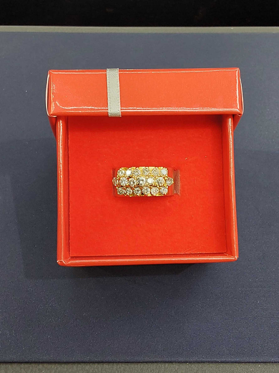 Women's Ring - Yellow Gold 14k (.585) 4.3 grams Size 9.5