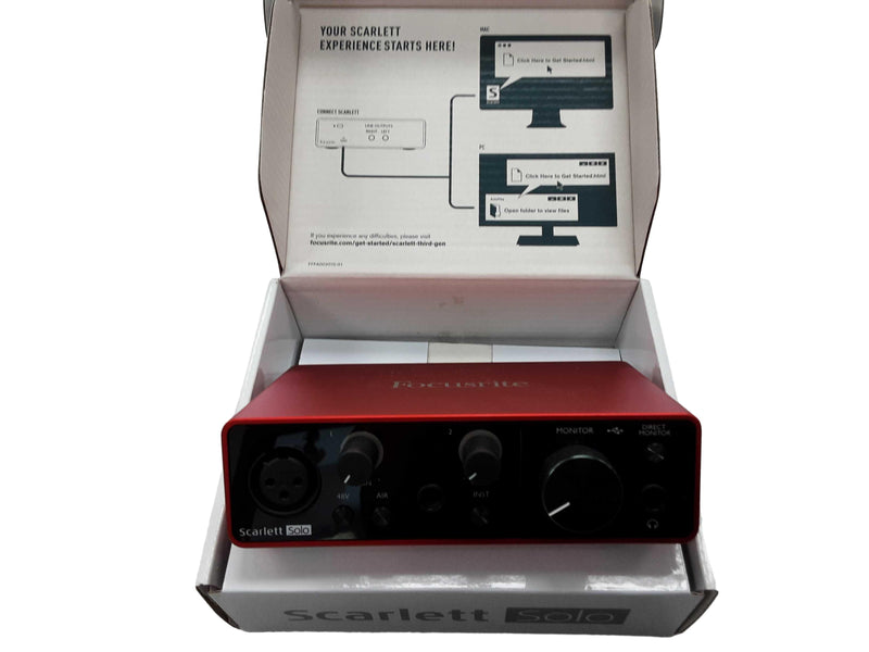 Focusrite Scarllet Solo 3rd Gen Red Classic Audio Interface
