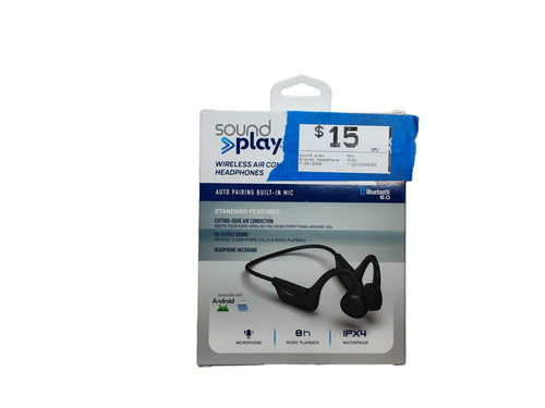 Sound Play Black Stereo Headphone