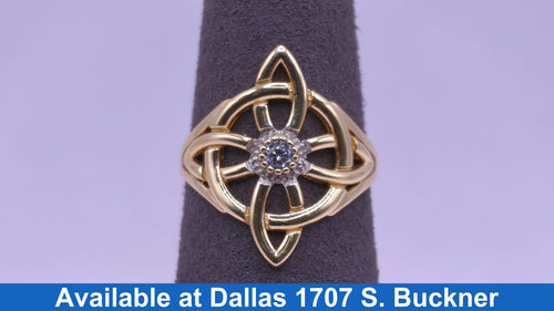 Women's Ring - Yellow Gold 14k (.585) 3.4 grams Size 9