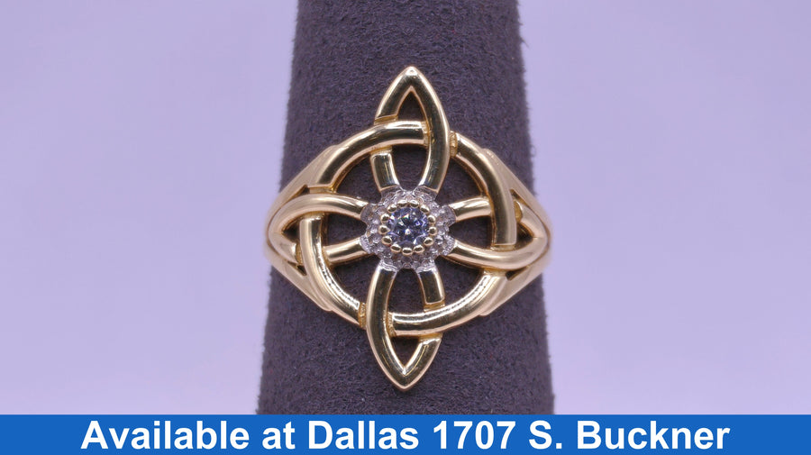 Women's Ring - Yellow Gold 14k (.585) 3.4 grams Size 9