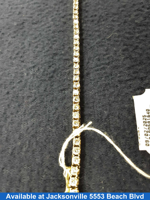 Tennis Bracelet - Yellow Gold 14k (.585) 13.9 grams 8 inch