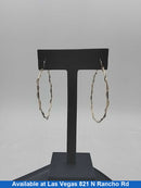 Hoop Earrings - Yellow Gold 14k (.585) 2.5 grams
