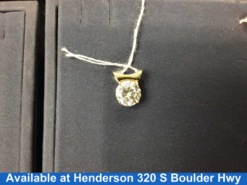Diamond Pendant - Yellow Gold 14k (.585) 1.3 grams